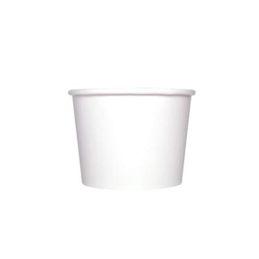 Imagem de ASTRA SIGNATURE Recipientes/copos/amostras de alimentos de papel frio ou quente - Ideal para sorvete, gelato, iogurte e lanches - branco, à prova de vazamento - 50 unidades (340 g)