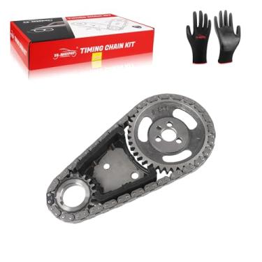 Imagem de YA-MAYPAY Kit de corrente de sincronização do motor com guia e roda dentada compatível com Buick, para Chevrolet, Jeep, GMC, Isuzu, Pontiac e Oldsmobile - Cherokee, Camaro, Century, Sonoma, Rodeo, S10