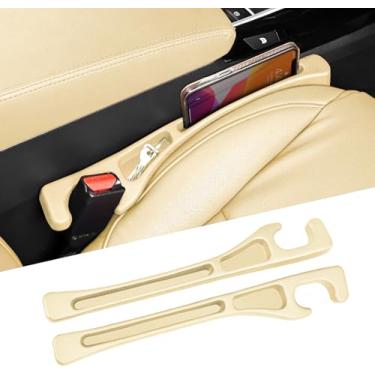 Imagem de Edotim Acessórios de assento de carro, enchimento de lacuna de assento de carro, organizadores de carro e armazenamento com suporte de telefone, acessórios interiores de carro cabem Sedan SUV Truck