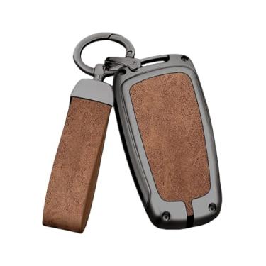 Imagem de Compatível Com Bmw Série 5 Caso Chave 3 6 X3 X5 X1 X2 X6 Escudo Protetor Compatível Com Lâmina De Faca Capa Carro Fábrica(B type gun Brown set)