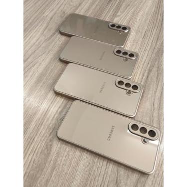 Imagem de CASE – Capa Premium p/Samsung A36 (MARROM-GOLD) | Interior Aveludado – Linha AG-Glass