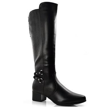 Imagem de Bota Montaria Mooncity R.72069 Cor:Preto;Tamanho:34;Genero:Feminino