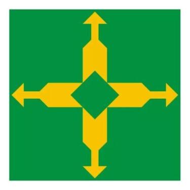 Imagem de Adesivo Bandeira Distrito Federal Resinado 4x6cm Bd24 - STARPAC