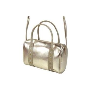 Imagem de Bolsa Tiracolo Infantil Pampili Alcinha de Brilho Dourada-Feminino