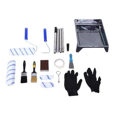 Imagem de Marhynchus Kit de Rolo de Pintura, Poste de Extensão Portátil Com Capas de Alta Densidade, Pincéis Angulares para Pintura de Interiores, Faça você Mesmo, Proprietários e Profissionais