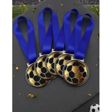Imagem de Kit 15 Medalhas Para Futebol de Campeão para Premiação 50mm Honra ao M
