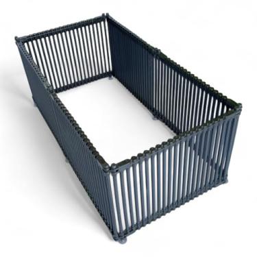 Imagem de Cercado Pet para Cachorros e Gatos Cercadinho Portátil Dobrável Resistente e Seguro Módulos Expansíveis (Preto, 40cm, 6)