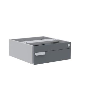 Imagem de Gaveteiro Aéreo 1 Gaveta PE40 Cinza/Grafito - Pandin, Cinza/Grafito