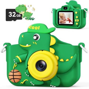 Imagem de Câmera infantil, para crianças de 3 a 8 anos, câmera selfie de lente dupla de 48 MP para crianças, câmera digital de gravação de vídeo HD 1080p, presentes de aniversário de Natal para meninos e