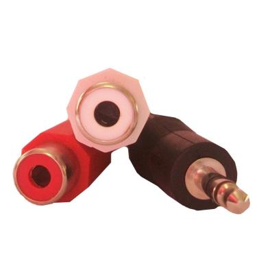 Imagem de Cabo Adaptador P2 3.5Mm Macho X 2 Rca Femea Áudio Estéreo