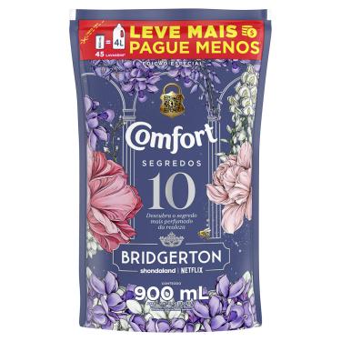 Imagem de Amaciante de Roupa Comfort Bridgerton 10 Segredos Sachê 900ml