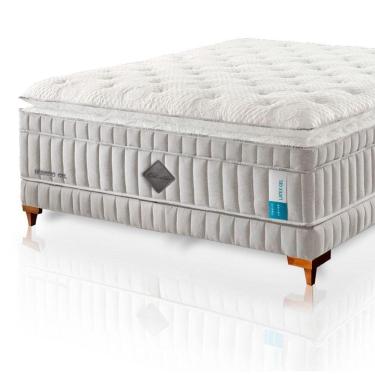 Imagem de Colchão De Látex Híbrido Qgel Com Cobre Box Solteiro 88x188cm