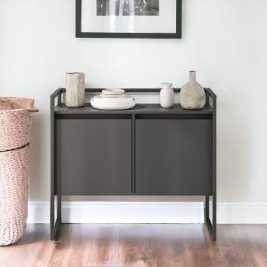 Imagem de Buffet Aparador Industrial 2 Portas Madri Preto