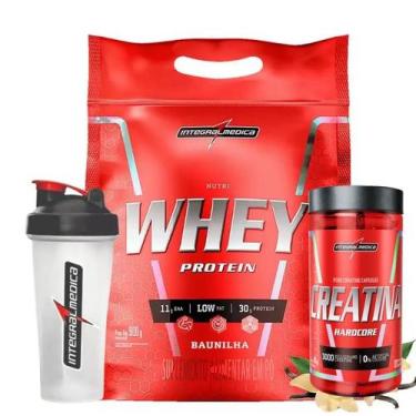 Imagem de Kit Nutri Whey Protein 900g com Creatina 120 Caps e Coqueteleira 700ml