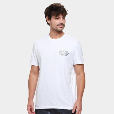 Imagem de Camiseta Calvin Klein Ny Address Masculina, Branco, M