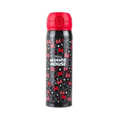 Imagem de Garrafa Térmica de Inox Preta Minnie 400ml - Licenciado - Taimes
