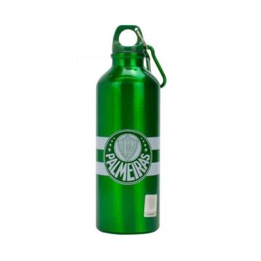 Imagem de Garrafa De Alumínio Com Prendedor 500ml - Palmeiras - Mileno