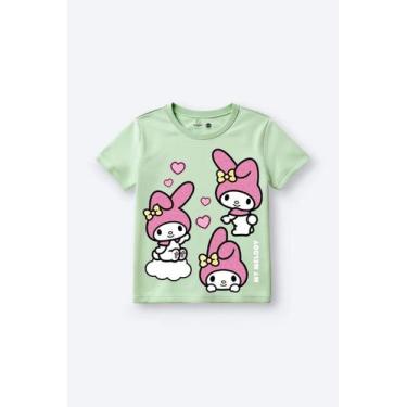 Imagem de Blusa infantil menina My Melody Brandili, Verde, 4