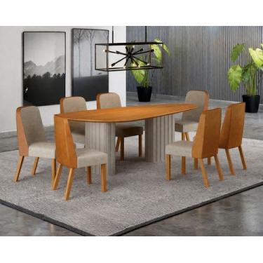 Imagem de Conjunto jantar 08 cadeiras maciça 2x1 Iza - Arbo Design