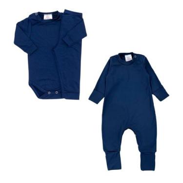 Imagem de Kit Conjunto Body Macacão Térmico Comfort Peluciado Inverno - Fofotinh