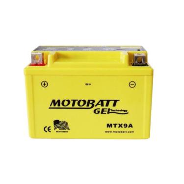 Imagem de Bateria Kansas 250 12v 9ah Motobatt MTX9A YTX9-BS