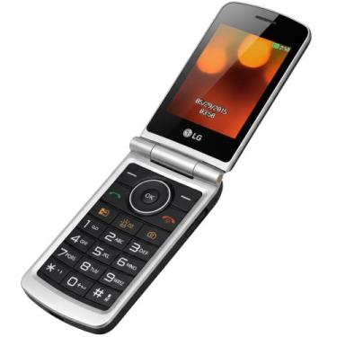 Imagem de Celular para Idoso com Teclado Grande LG G360 Preto 3G Abre e Fecha co