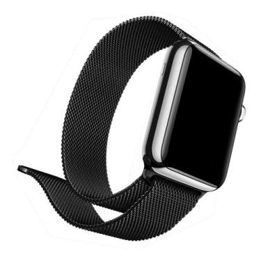 Imagem de Pulseira Metal Magnética Relogio Smartwatch Milanese Aço 38/40 ou 42/4