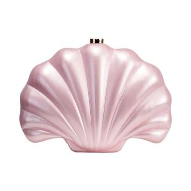 Imagem de Bolsa Clutch Feminina Moderna De Acrílico Com Alça De Metal, Bolsa De 