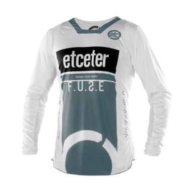 Imagem de Camisa Motocross Etceter Fuse Masculino Off Road Trilha Moto, Branco, 