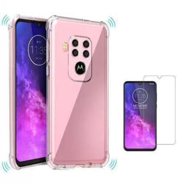 Imagem de Capinha Anti Impacto Capa + Película de Vidro 3d 5d Motorola One Zoom 