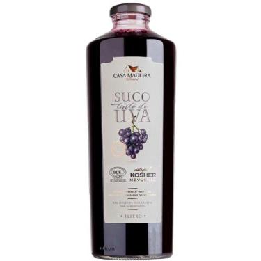Imagem de Suco Integral de Uva Tinto Kosher Casa Madeira 1l