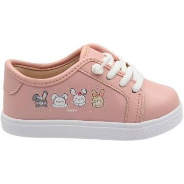 Imagem de Tênis Baby Molekinha Coelhinhos Happy Casual Menina