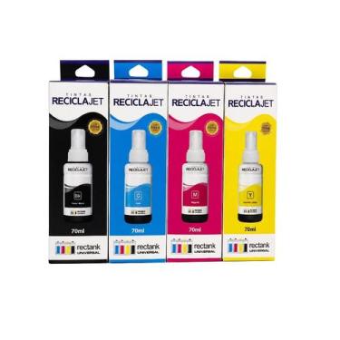 Imagem de Tinta universal reciclajet kit 4x70ml