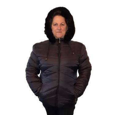 Imagem de Jaqueta Puffer Plus Size Bobojaco Casaco Blusa Capuz Removível Com Bol