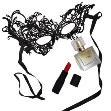Imagem de Mascara Preta Acessório Para Lingerie ou Fantasia - GD1, Preto, Único