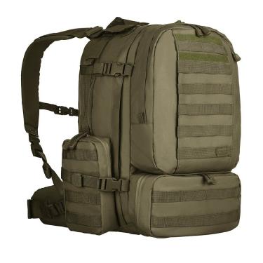Imagem de Mochila Tática Invictus Defender 55L Tecido 600D Resinado em PVC 53x48x30cm Verde Oliva Adulto