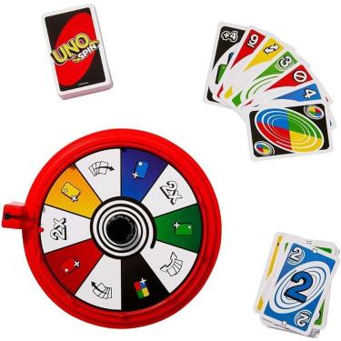 Imagem de Jogo de Cartas UNO Spin Refresh com Roleta Giratória e Cartas Especiais Mattel