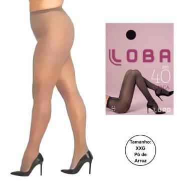 Imagem de Meia Calça Loba Lupo Fio 40 Opaca XXG Sortidas 05837, Pó de arroz opac