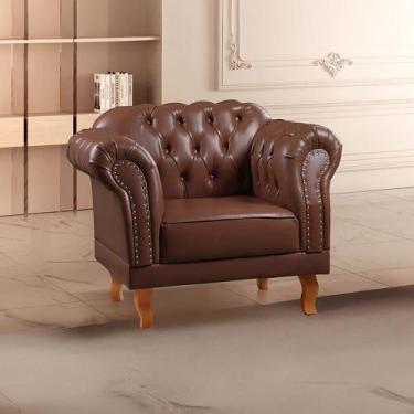Imagem de Kit 2 Poltronas Duque Chesterfield Yescasa Marrom