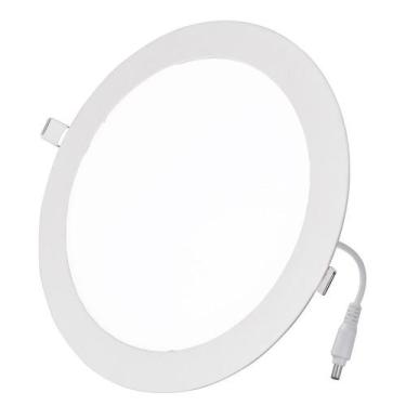 Imagem de Plafon Embutir Luminaria Led Redondo 18 - Importado, Branco quente, Bi