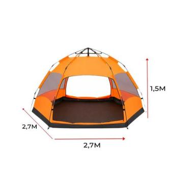 Imagem de Kit Barraca Camping 58 Pessoas com Colchão Casal Inflável Ômega - OMEG