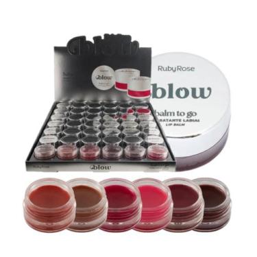 Imagem de Hidratante labial balm to go ruby rose kit c/06 uni cód.981