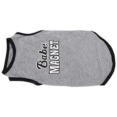 Imagem de Shanrya Roupas de porco para animais de estimação, design fechado não vai machucar seu animal de estimação bebê para viagem em ambientes internos para uso diário (cinza, GG)