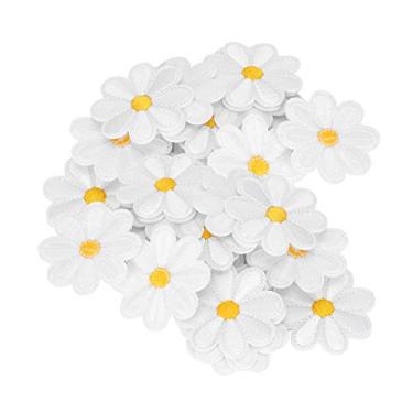 Imagem de Adesivos de remendo 40 pçs margarida 40 peças adesivos de pano bordado padrão margarida adesivos de ferro adesivos de pano bordado de flores adesivos de remendo DIY feitos