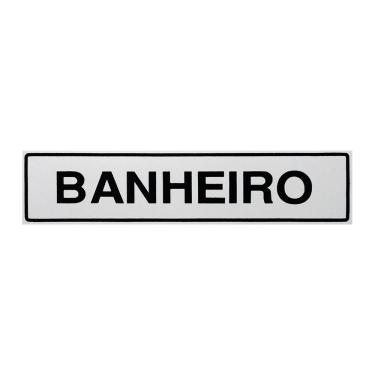 Imagem de Placa De Sinalização Banheiro 30x7 Acesso - B-510 F9e