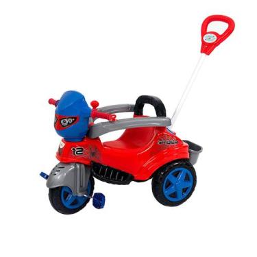 Triciclo Escolar 3 Roda Velotrol Pega Carona Motoca Infantil