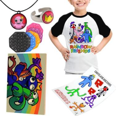 Camiseta Rainbow Friends Jogo Roblox Turma em Promoção na Americanas