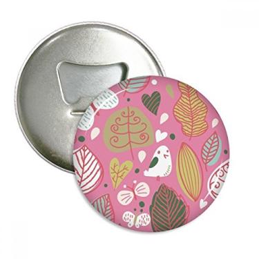 Imagem de Abridor de garrafa com ímã de geladeira com pintura de flores em pó e folha em pó emblema multifuncional