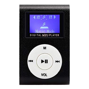 Imagem de Mini MP3 Player, Reprodutor de Música Portátil Ultra Pequeno Com Tela LCD de 0,8 Polegadas, Com Mini Clipe de Metal, Suporte para Cartão de Memória Aleatório e Reprodução Em,