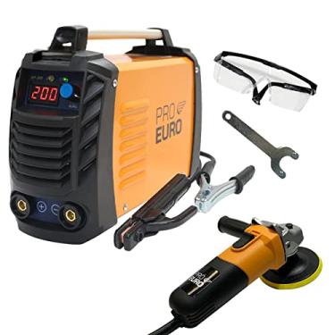 Imagem de Máquina de Solda Inversora Gp 200a Bivolt Pró Euro + Esmerilhadeira e Lixadeira PRE-720 110v